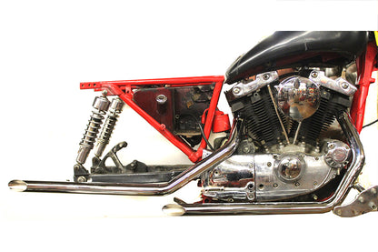 Wyatt Gatling Exhaust Drag Pipe Set Slash Cut Ends