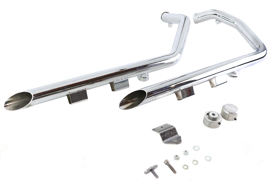 Wyatt Gatling Exhaust Drag Pipe Set Slash Cut