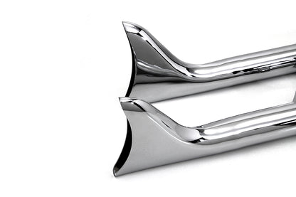 Indian Straight Fishtail Set Chrome