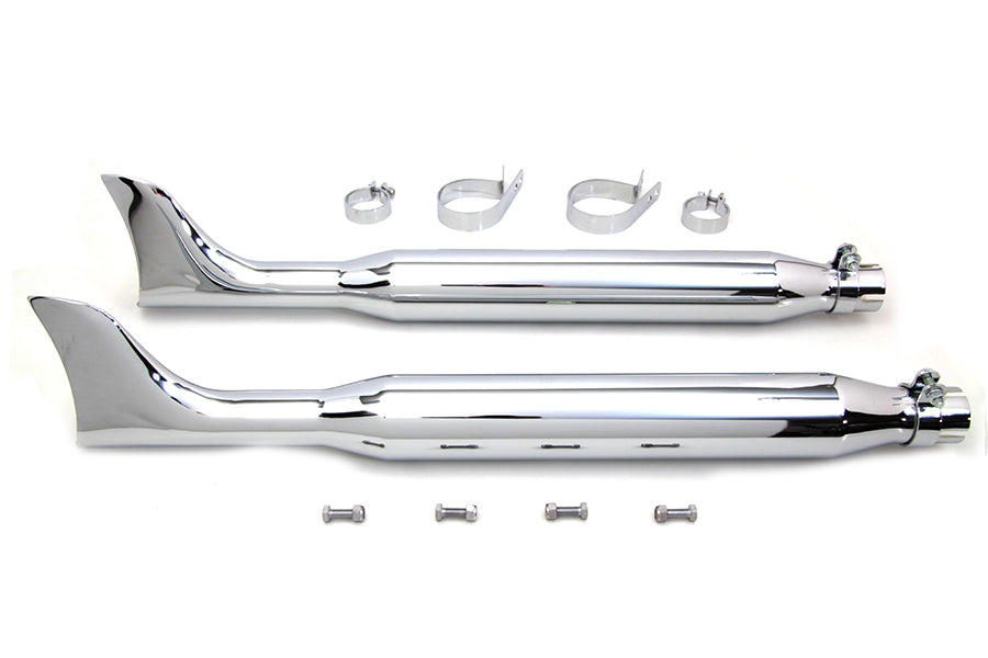 Chrome Fishtail Muffler Kit 30",Y