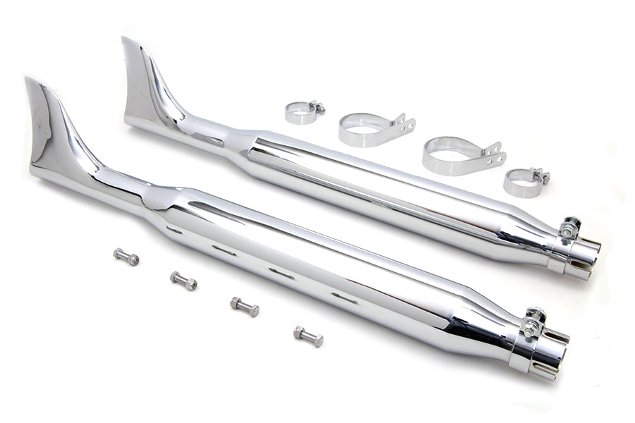 Chrome Fishtail Muffler Kit 30",Y