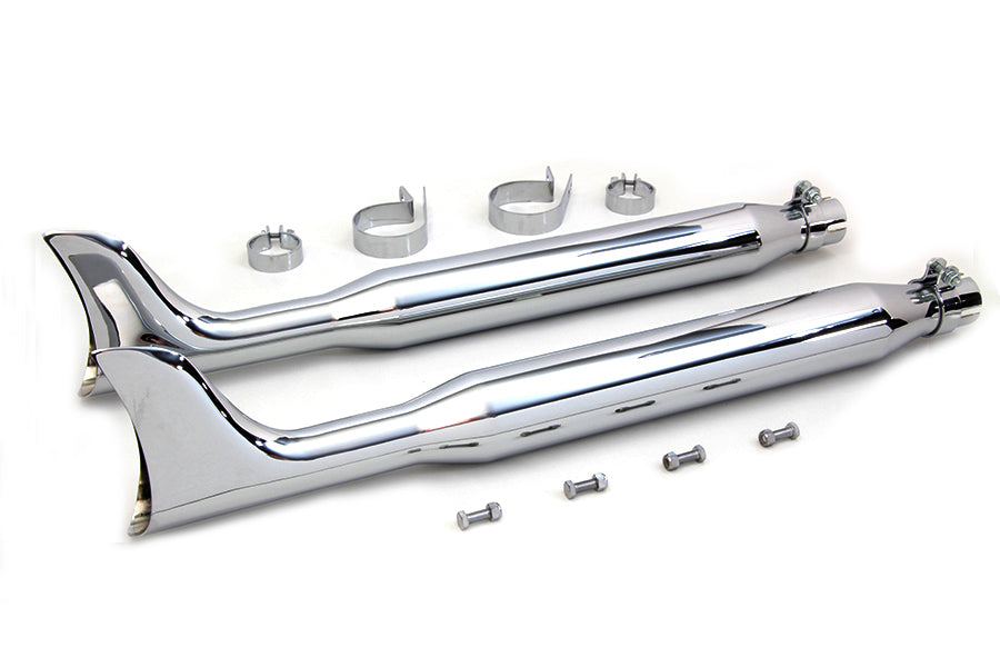 Chrome Fishtail Muffler Kit 30",Y