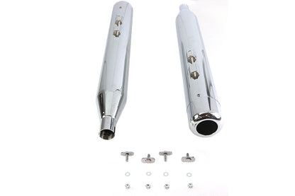 4 Muffler Set with Chrome Hollow Point End Tips