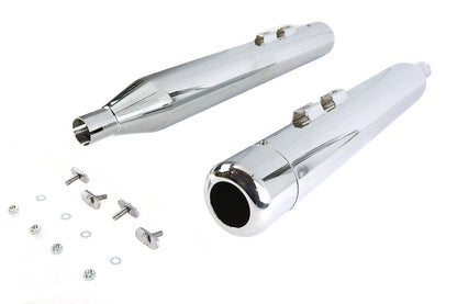4 Muffler Set with Chrome Hollow Point End Tips