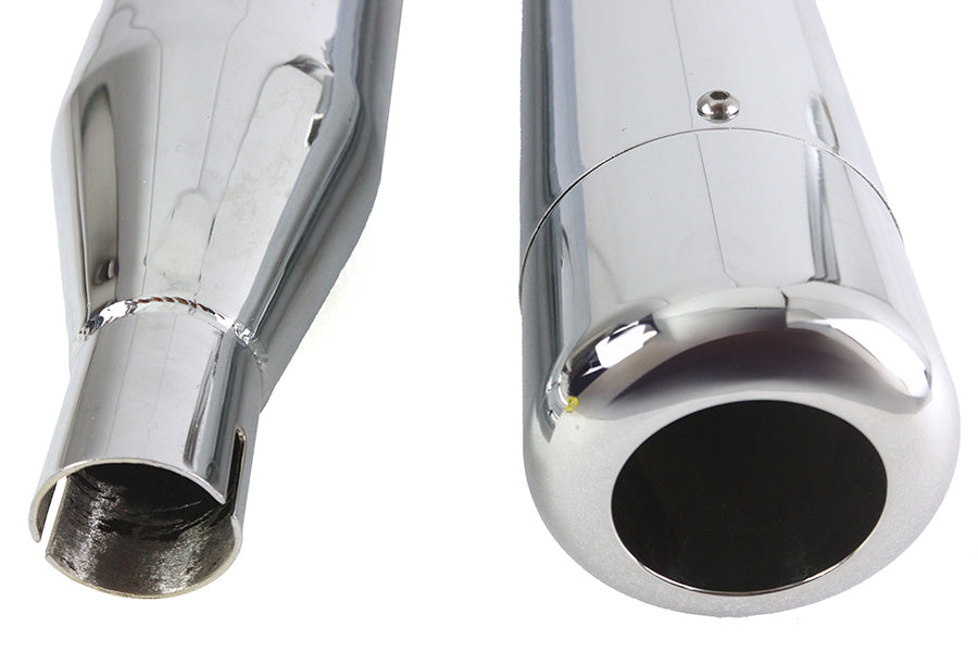 4 Muffler Set with Chrome Hollow Point End Tips