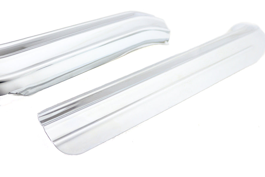 Ribbed Heat Shield Set Chrome