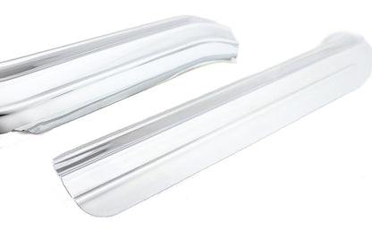 Ribbed Heat Shield Set Chrome