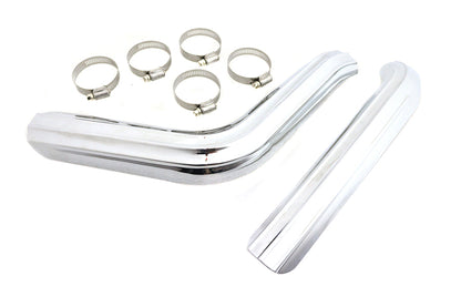 Ribbed Heat Shield Set Chrome