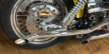 MCM FXE Goose Drag Pipe Set Chrome