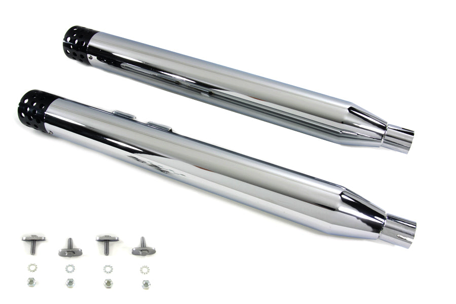 Muffler Set with Black Shooter Style Ends