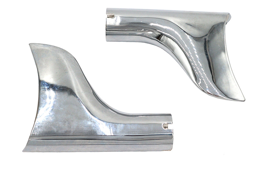Chrome Fishtail Tip Set for 1-3/4 Muffler