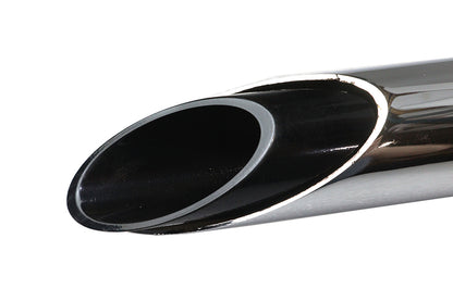 Wyatt Gatling Exhaust Drag Pipe Set Slash Cut Chrome
