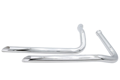 Ultima Panhead Exhaust Drag Pipe Set Slash Cut