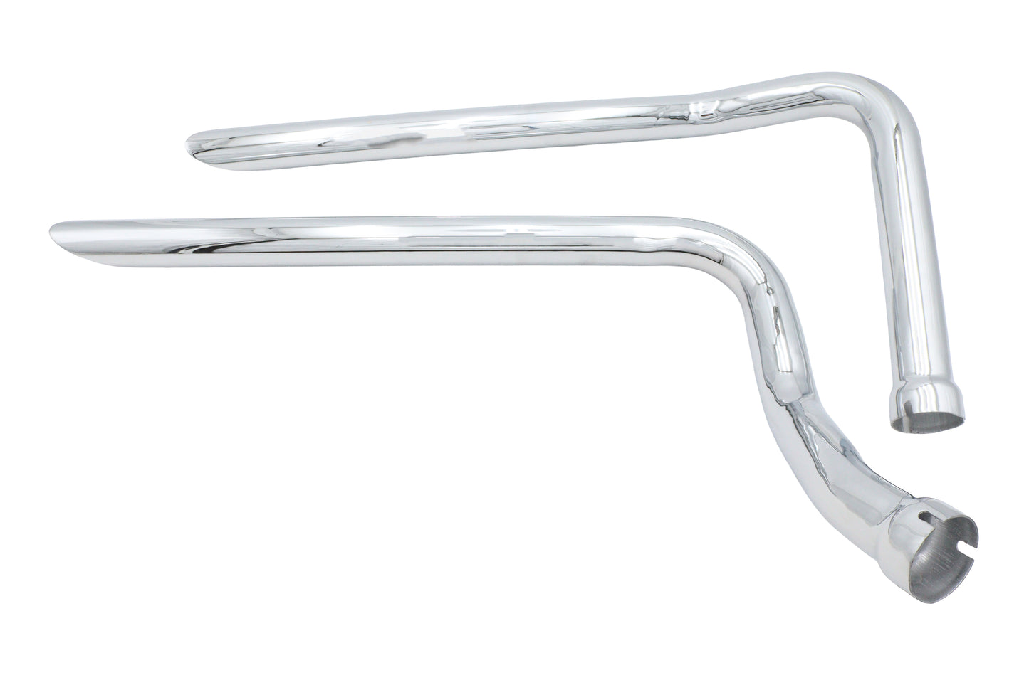 Ultima Panhead Exhaust Drag Pipe Set Slash Cut