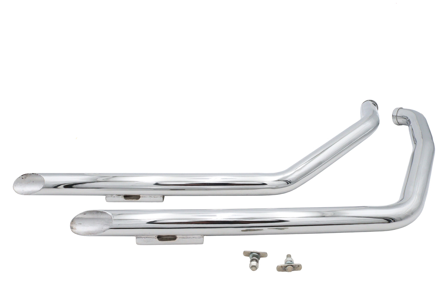 Ultima Chrome Drag Pipe Set Slash Cut