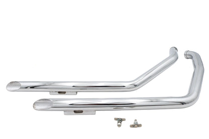 Ultima Chrome Drag Pipe Set Slash Cut