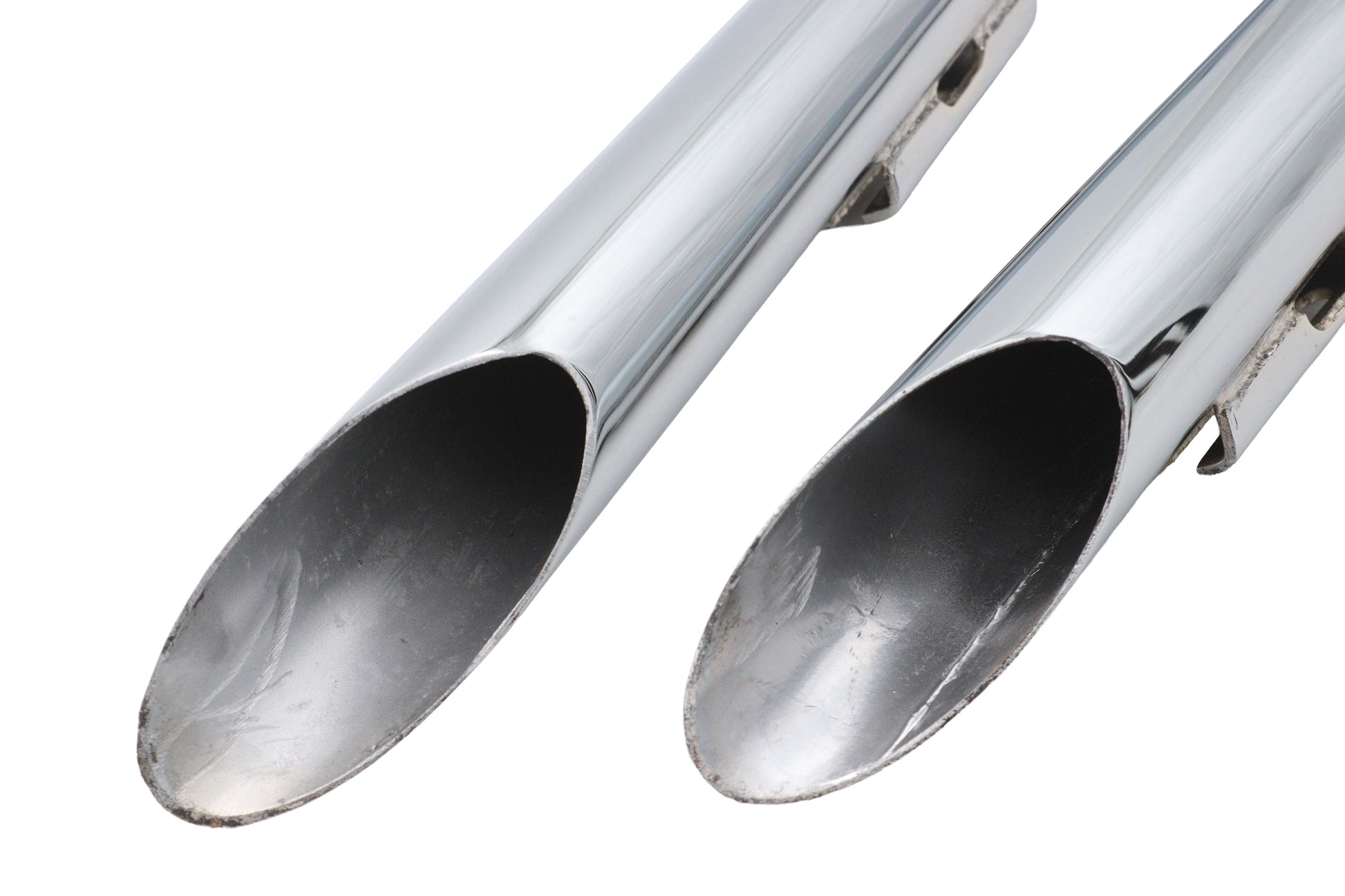 Ultima Chrome Drag Pipe Set Slash Cut