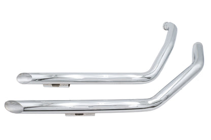 Ultima Chrome Drag Pipe Set Slash Cut