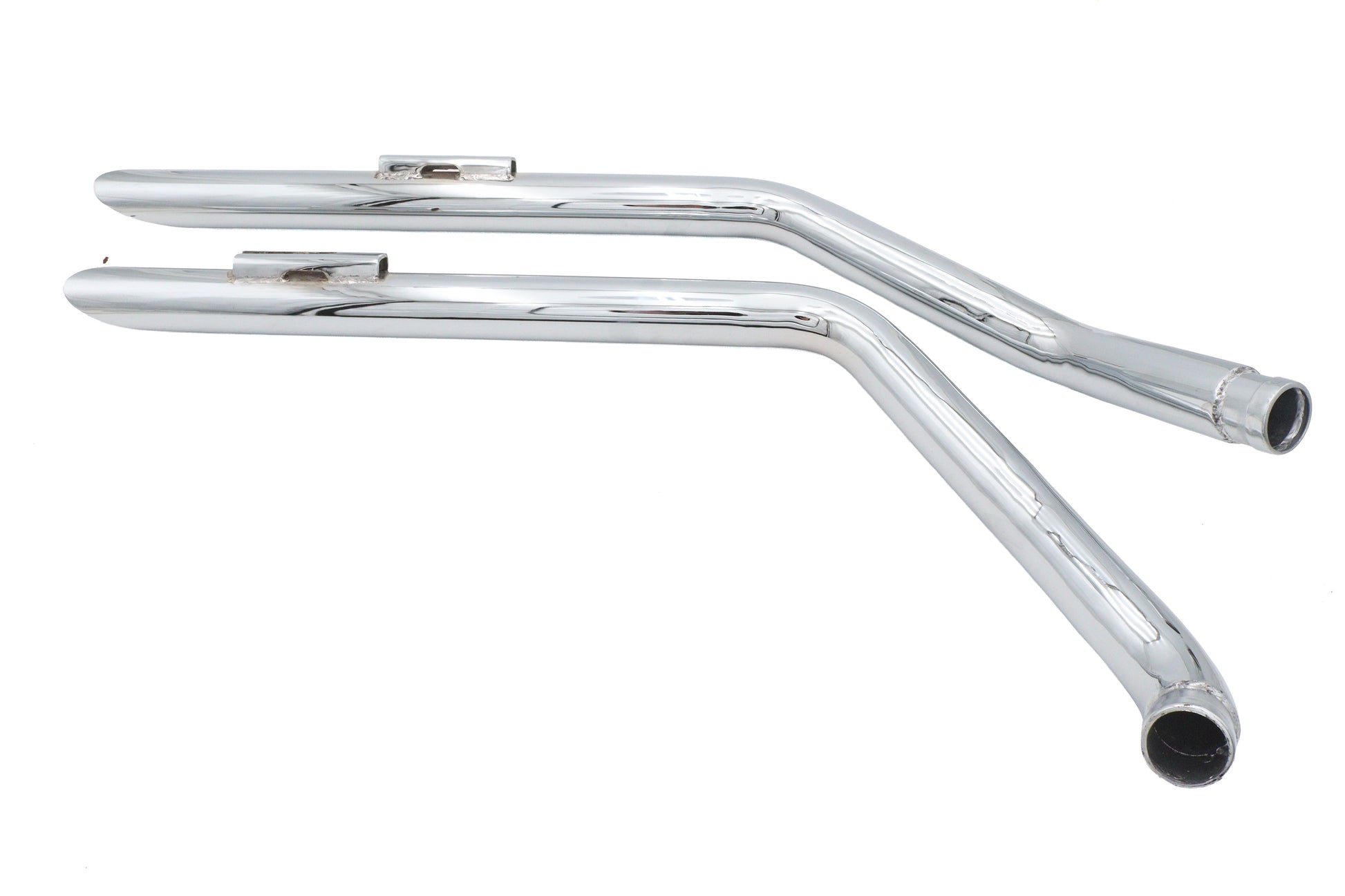 Ultima Chrome Drag Pipe Set Slash Cut