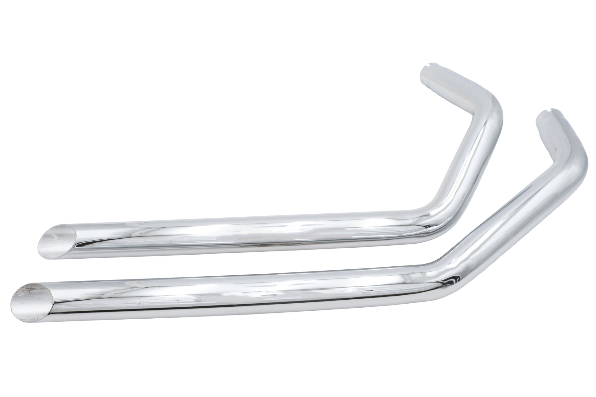 Ultima Exhaust 2 Drag Pipe Set Slash Cut Ends