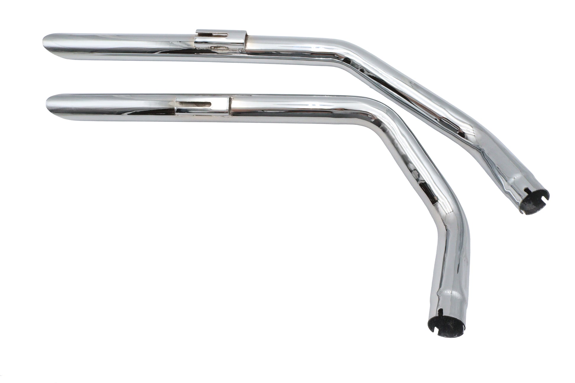 Ultima Exhaust 2 Drag Pipe Set Slash Cut Ends