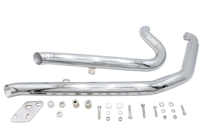 Big Growl Down N Outs Exhaust Pipe Set Chrome
