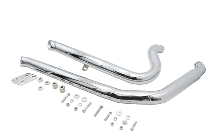 Big Growl Down N Outs Exhaust Pipe Set Chrome