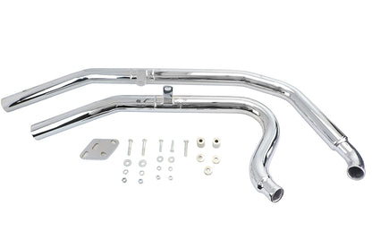 Big Growl Long Barrels Exhaust Pipe Set Chrome