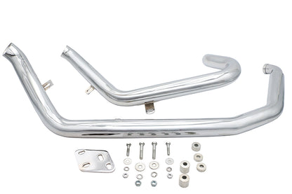 Big Growl Upswept Up 'n Outs Exhaust Pipe Set Chrome