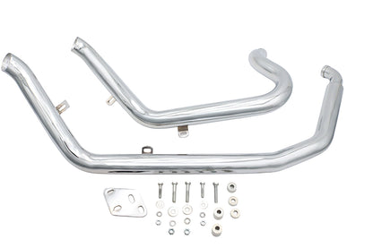 Big Growl Upswept Up 'n Outs Exhaust Pipe Set Chrome
