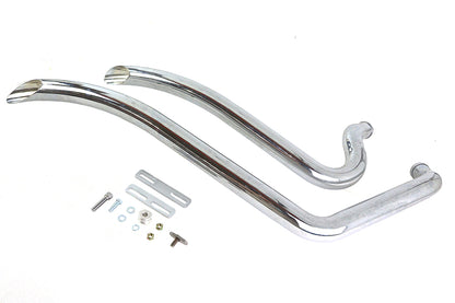 Wyatt Gatling Smooth Radius Pipe Set Chrome