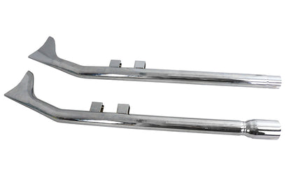 FLT Upsweep Straight Fishtail Set Chrome