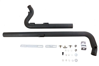 Exhaust Drag Pipe Set Black Shotgun Style