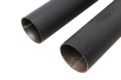 Exhaust Drag Pipe Set Black Shotgun Style