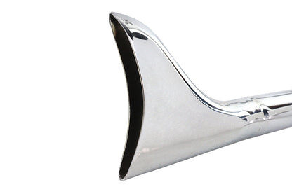Wyatt Gatling 2:1 Fishtail Exhaust Header Pipe Chrome