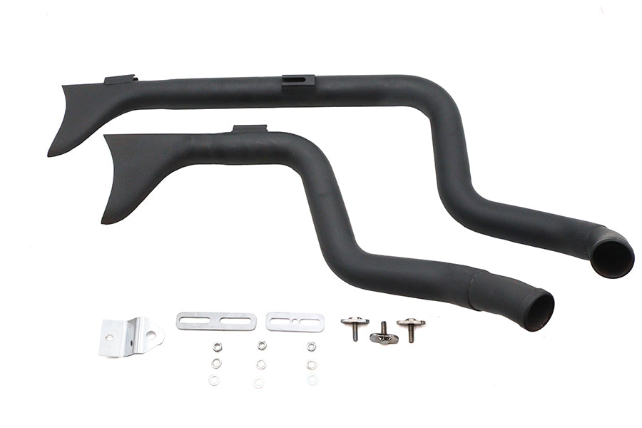 XL Staggered Fishtail Exhaust System Black
