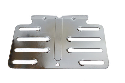 License Backing Plate Chrome