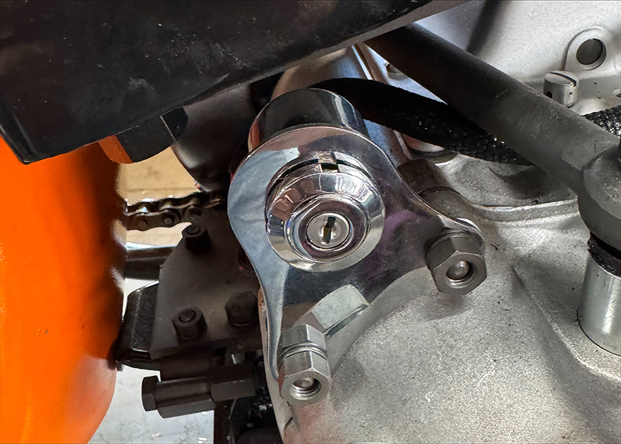 Chrome Ignition Switch Bracket