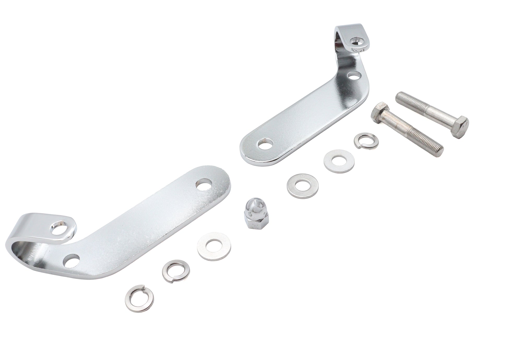 Chrome Universal Spotlamp Bracket Set
