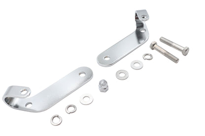 Chrome Universal Spotlamp Bracket Set