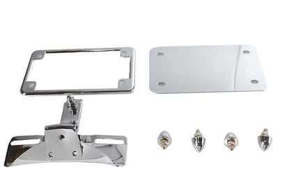 License Plate Frame Bracket Kit Chrome