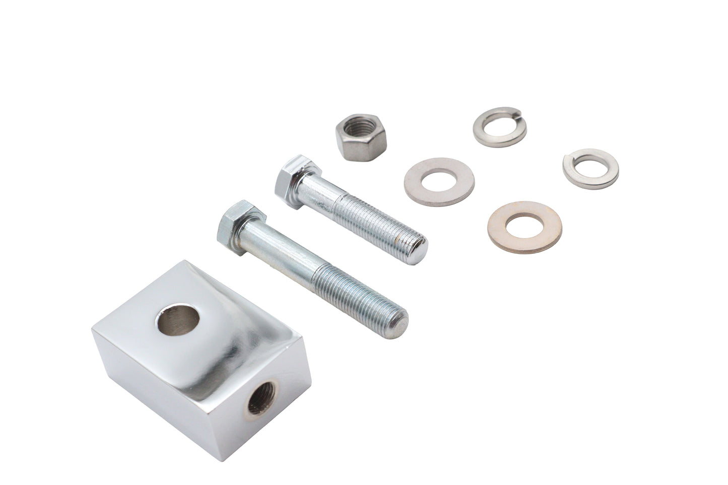 Bates Headlamp Mounting Block Chrome