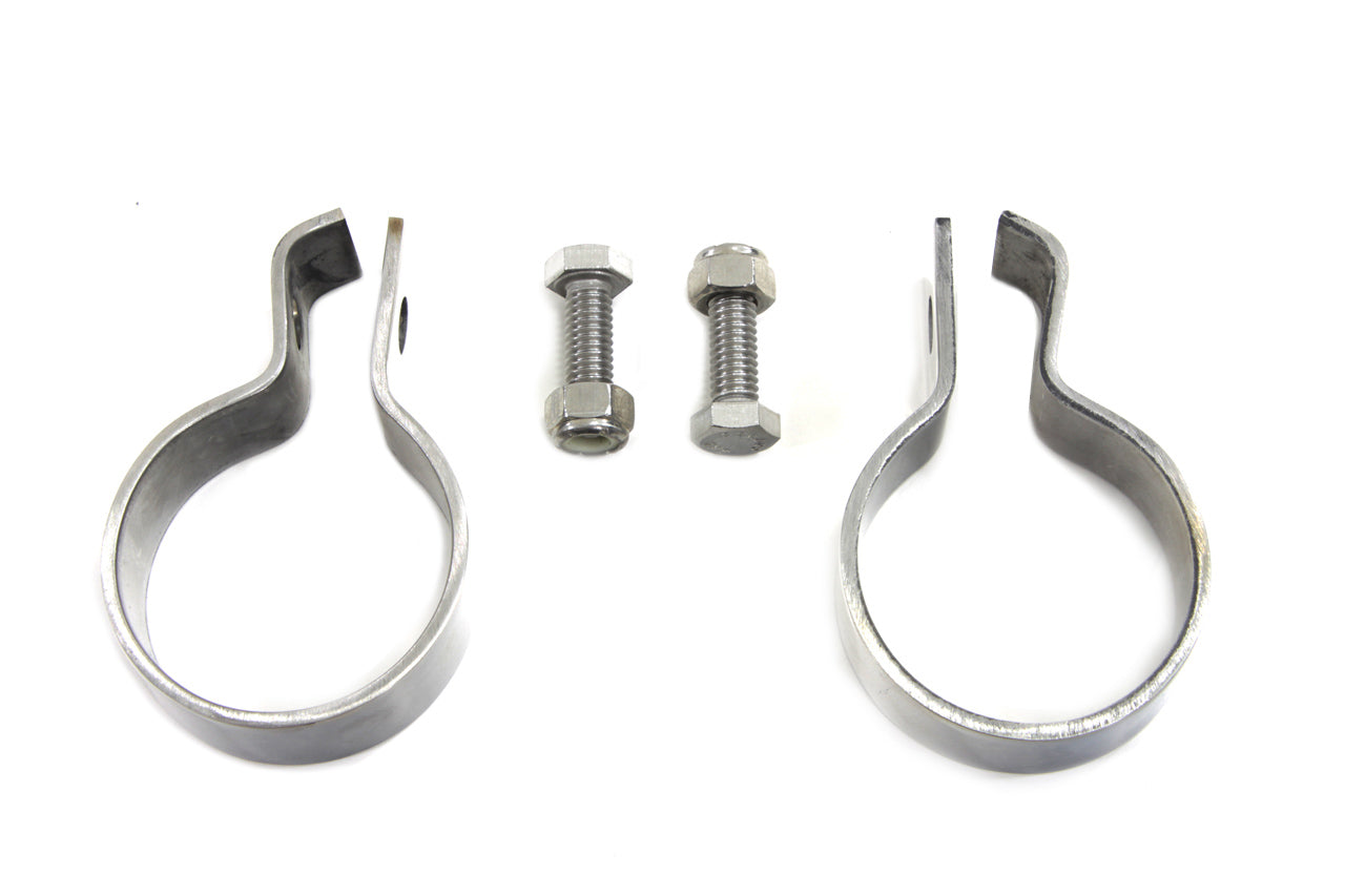 1-7/8 Muffler End Clamp Set Stainless Steel