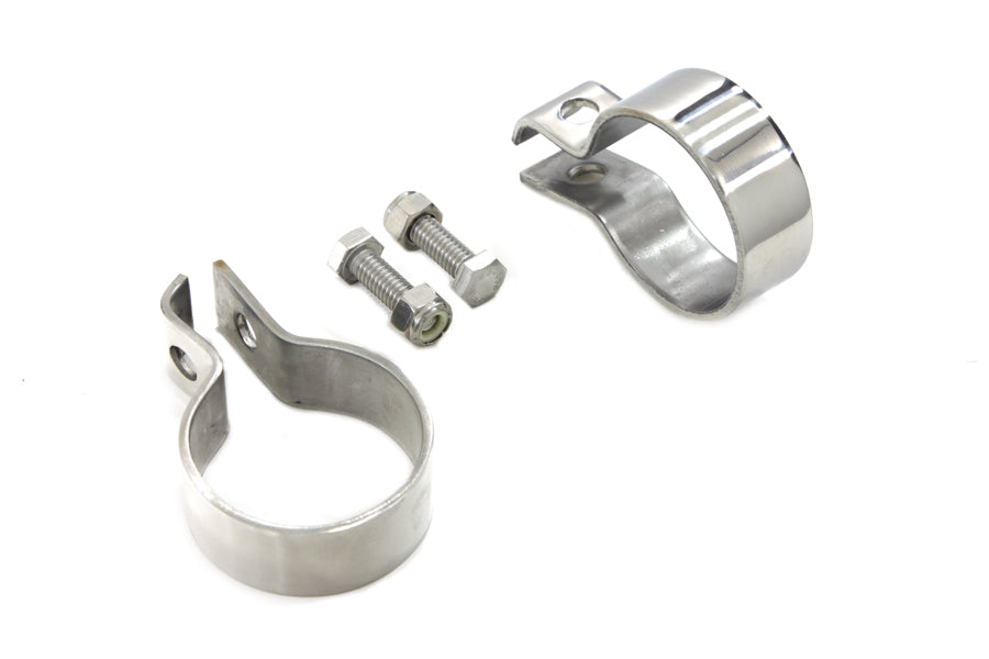 1-7/8 Muffler End Clamp Set Stainless Steel