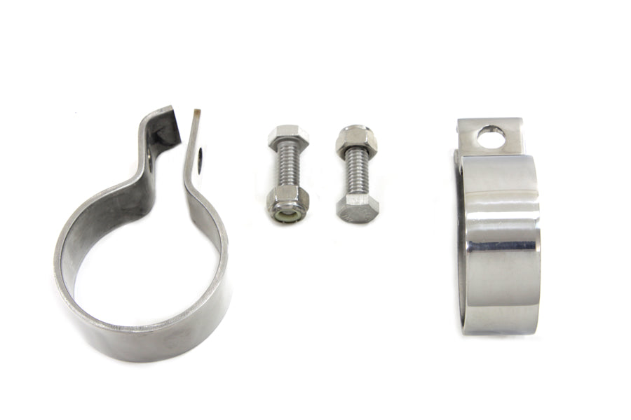 1-7/8 Muffler End Clamp Set Stainless Steel