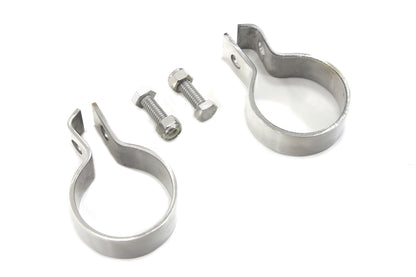1-7/8 Muffler End Clamp Set Stainless Steel