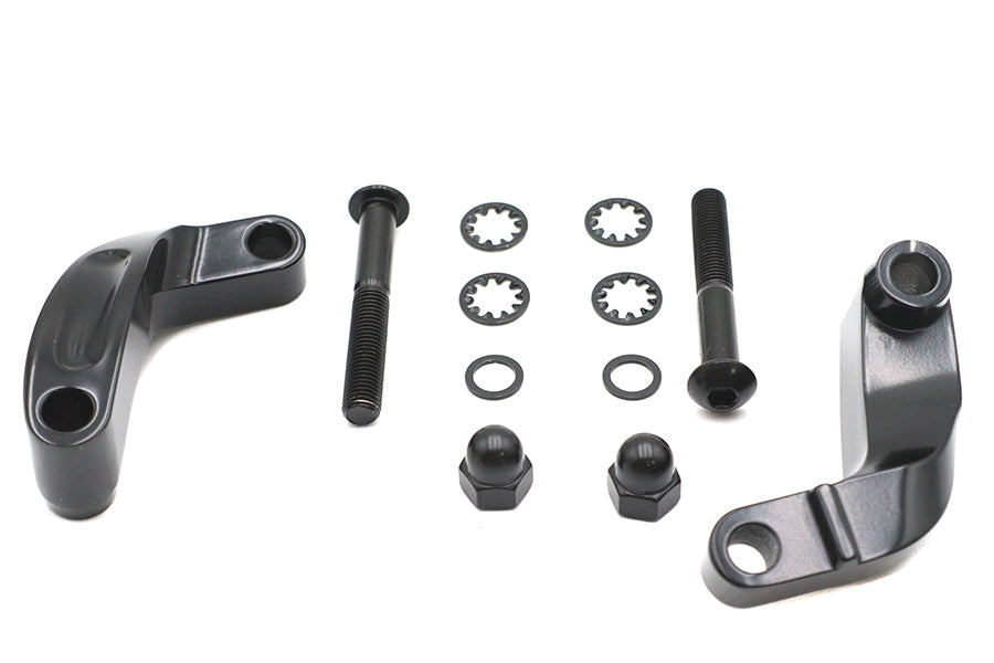Black Smooth Mirror Relocation Kit