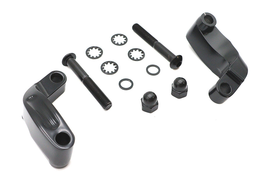Black Smooth Mirror Relocation Kit