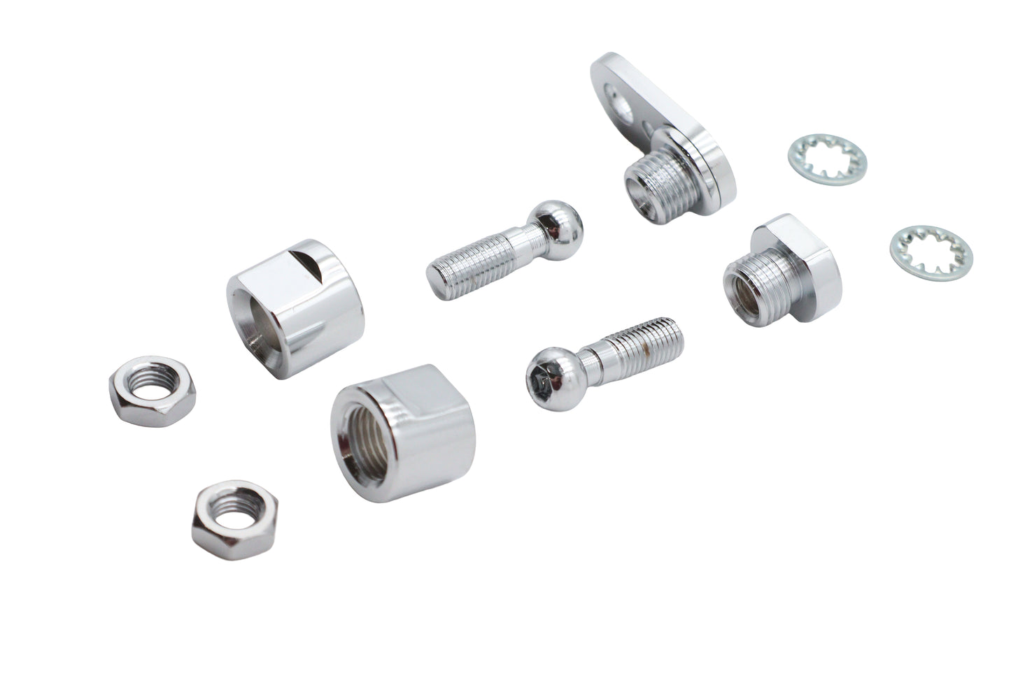 Chrome Front Turn Signal Clamp Ball Stud