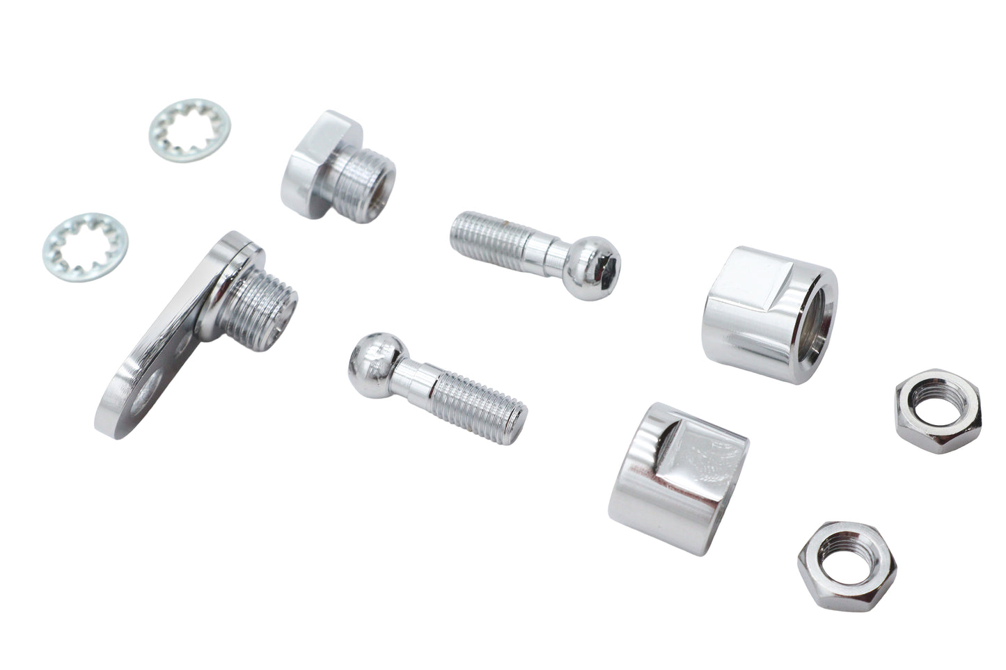 Chrome Front Turn Signal Clamp Ball Stud